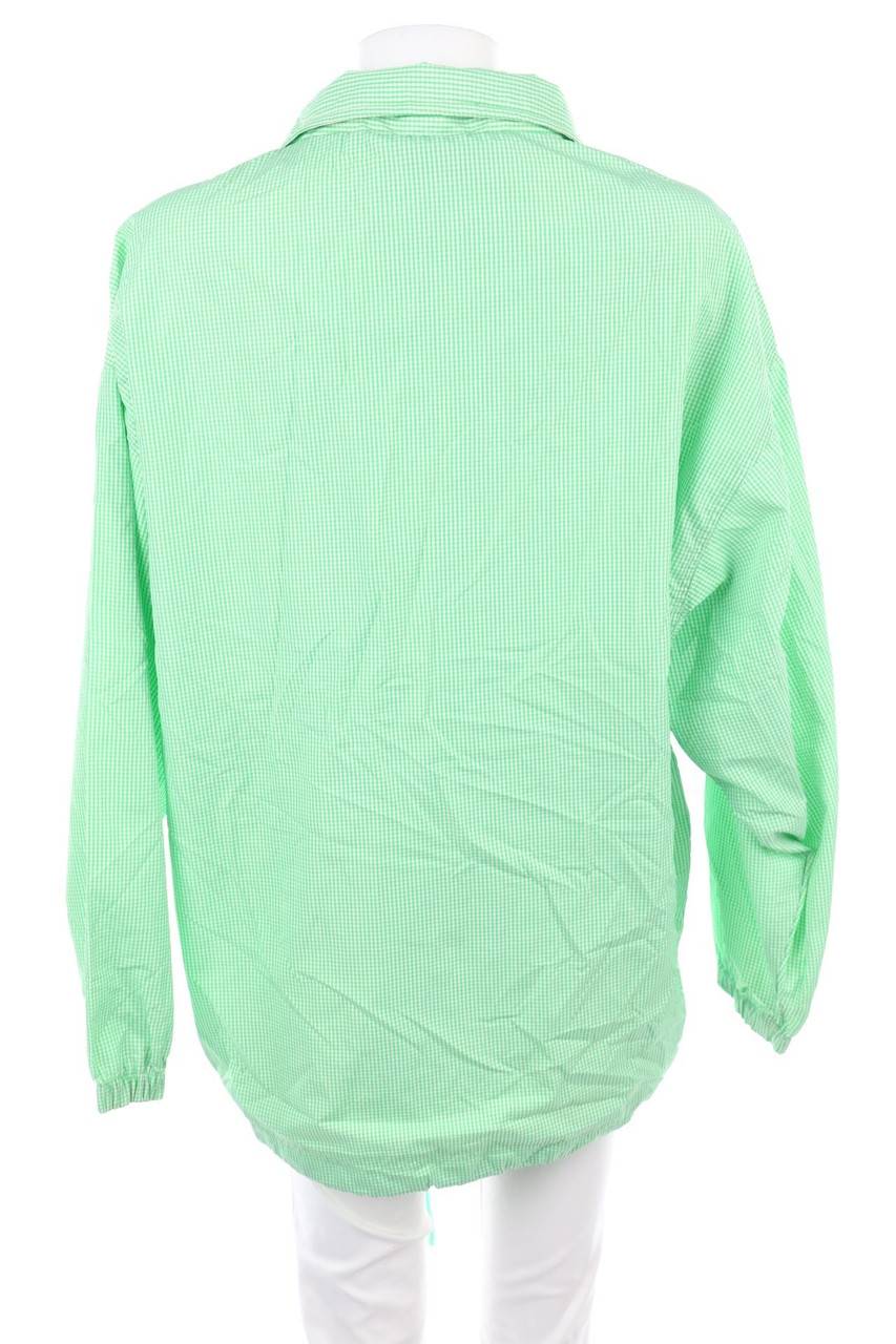 Carou mäser Karo-Regen-Jacke mit Logo-Stickerei Auslauf