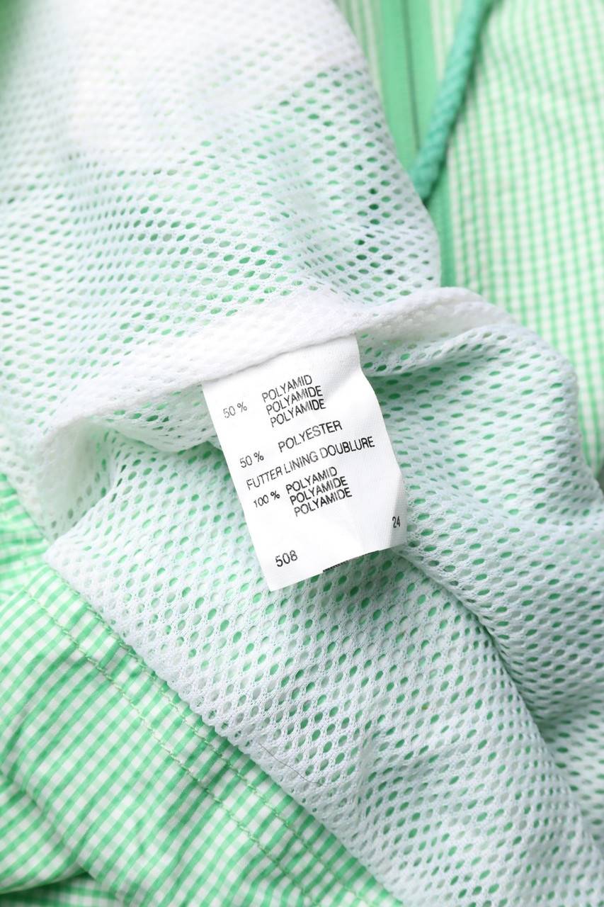 Carou mäser Karo-Regen-Jacke mit Logo-Stickerei Auslauf