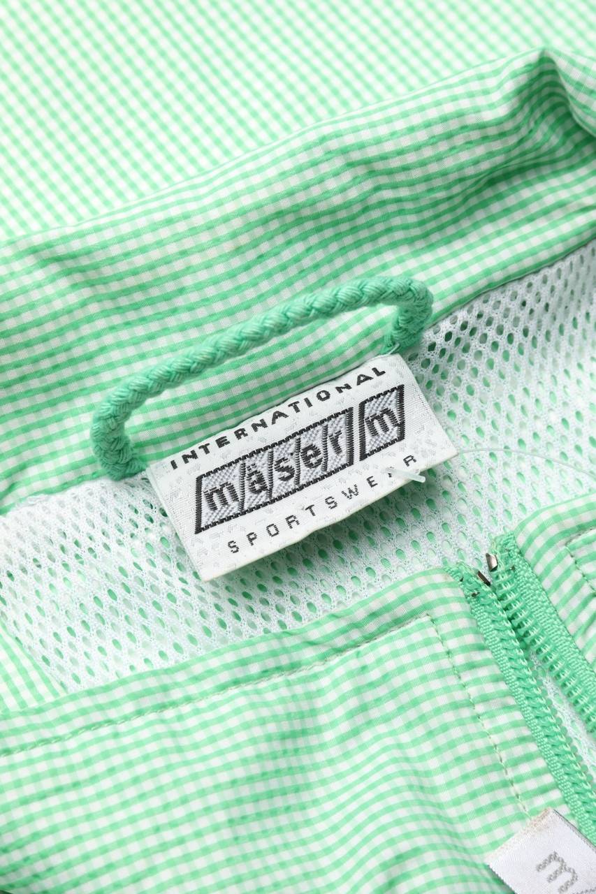 Carou mäser Karo-Regen-Jacke mit Logo-Stickerei Auslauf