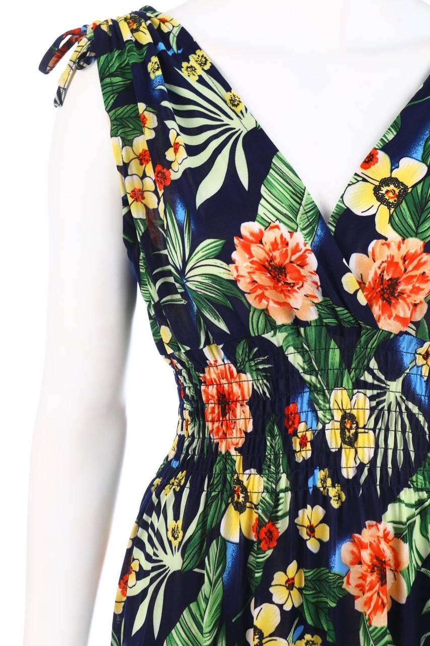 Carou Ohne Label Maxi-Kleid mit Blumen-Print Angebote