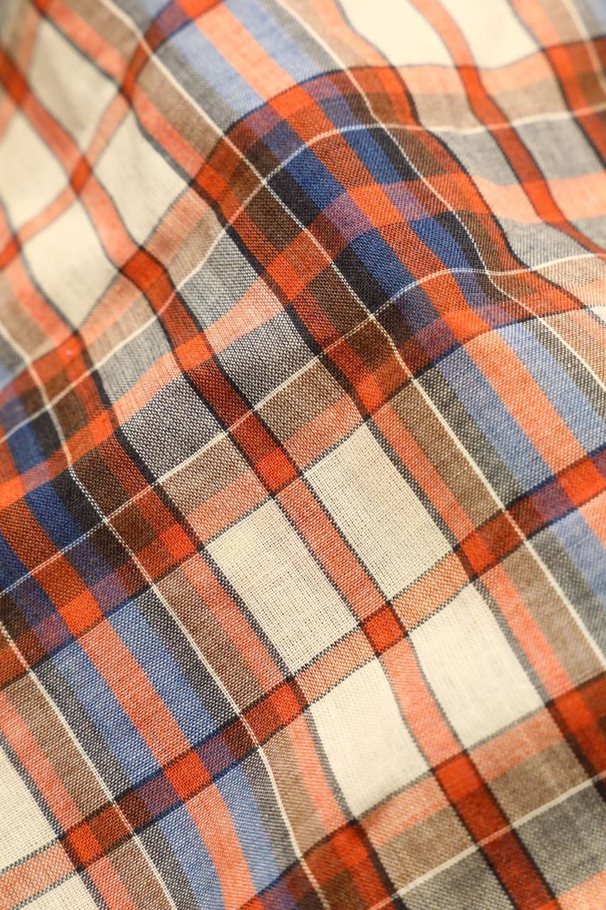 Carou VINTAGE Bluse mit Tartan-Muster Valentinstagsangebot