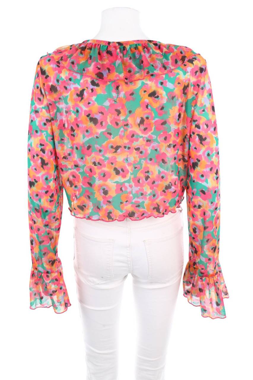 Carou MONKI Mesh-Bolero mit Blumen-Print Blitzangebot