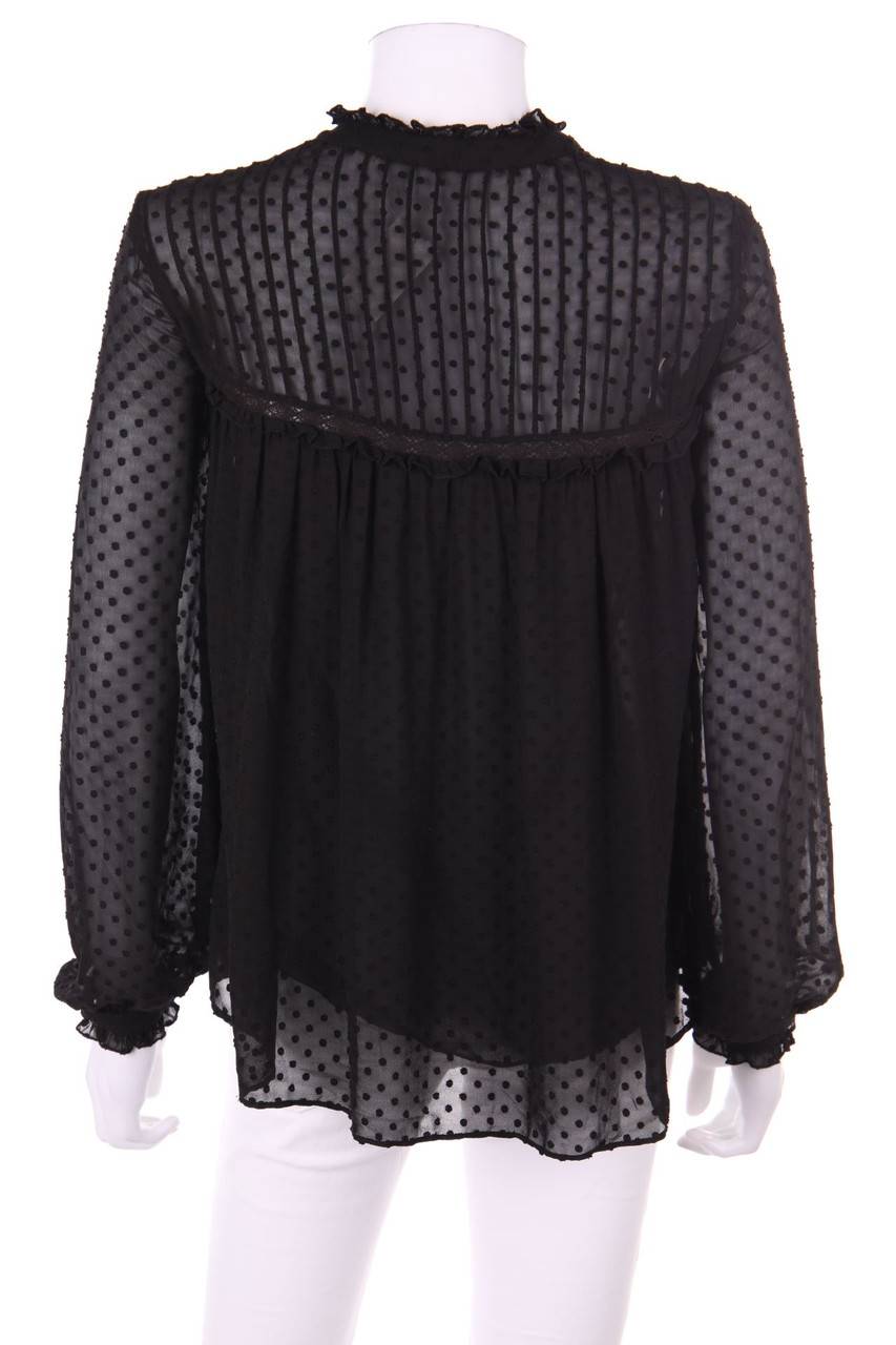 Carou Ohne Label Chiffon-Bluse mit Rüschen Sonderangebote