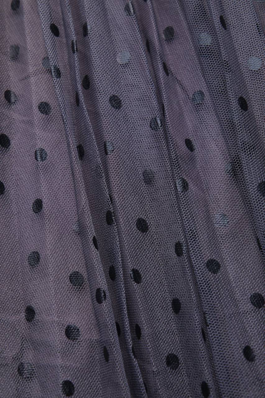 Carou Ohne Label Tüll-Midirock mit Polka Dots Riesige Ersparnisse