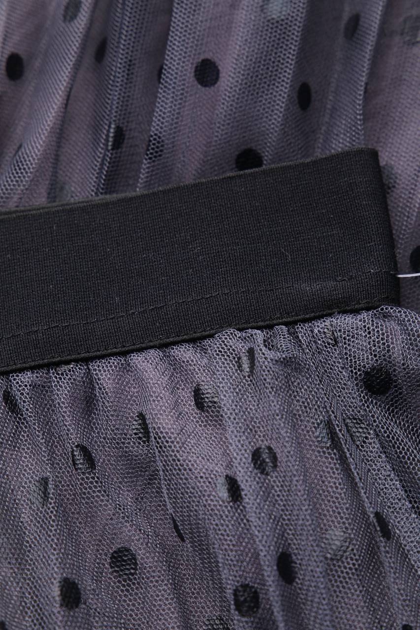 Carou Ohne Label Tüll-Midirock mit Polka Dots Riesige Ersparnisse