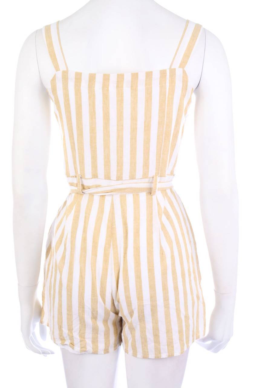 Carou EDITED Streifen-Playsuit aus Leinen-Mix Vierteljährliche Förderung