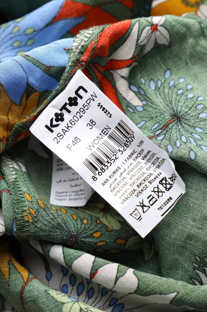 Carou KOTON Kurzarm-Bluse zum Knoten Bis zu 55% Rabatt