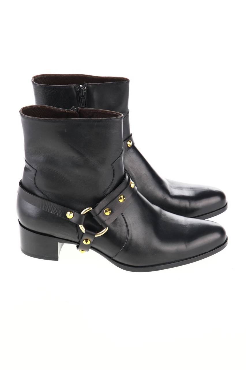 Carou GRANDINETTI Leder-Stiefeletten mit Nieten Hotsell