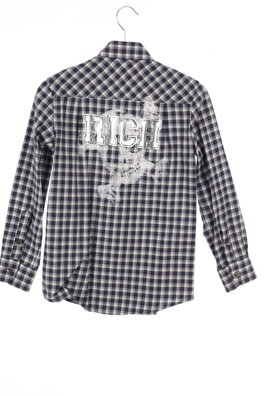 Carou RICHMOND JR Karo-Hemd mit Print Neueste Mode