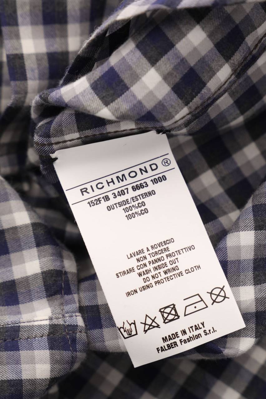 Carou RICHMOND JR Karo-Hemd mit Print Neueste Mode