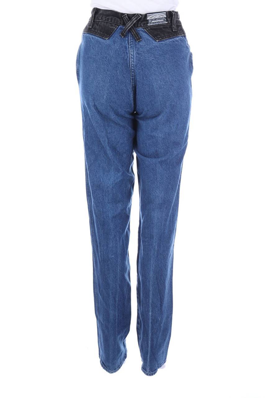 Carou ROCKIES Raw Denim Straight Cut Jeans mit Logo-Patch Versandkostenfrei