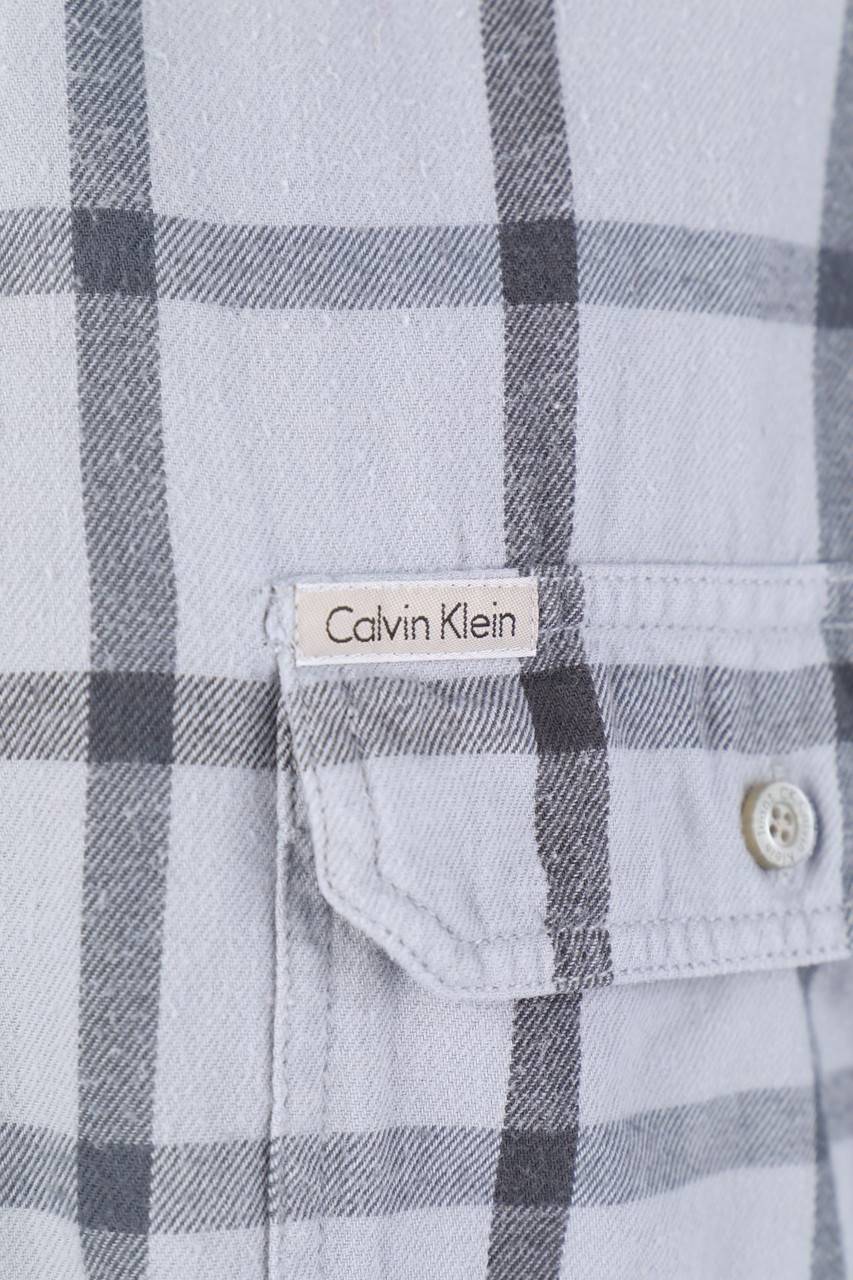 Carou Calvin Klein kariertes Hemd Flash Sale