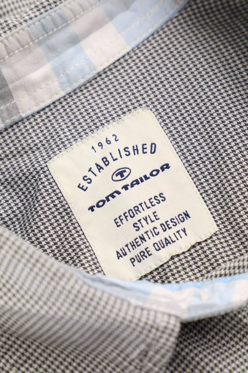 Carou TOM TAILOR Kurzarm-Hemd mit Karo-Muster Saisonale Angebote