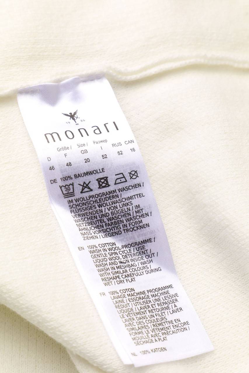Carou monari Baumwoll-Pullover mit Strass-Steinen Auslauf