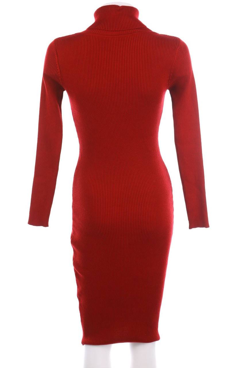 Carou Ohne Label Strickkleid mit Rollkragen im Angebot