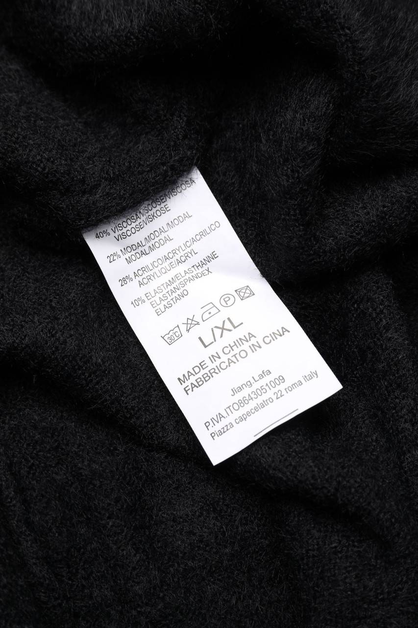 Carou Ohne Label Strickkleid mit Rollkragen Schlussverkauf