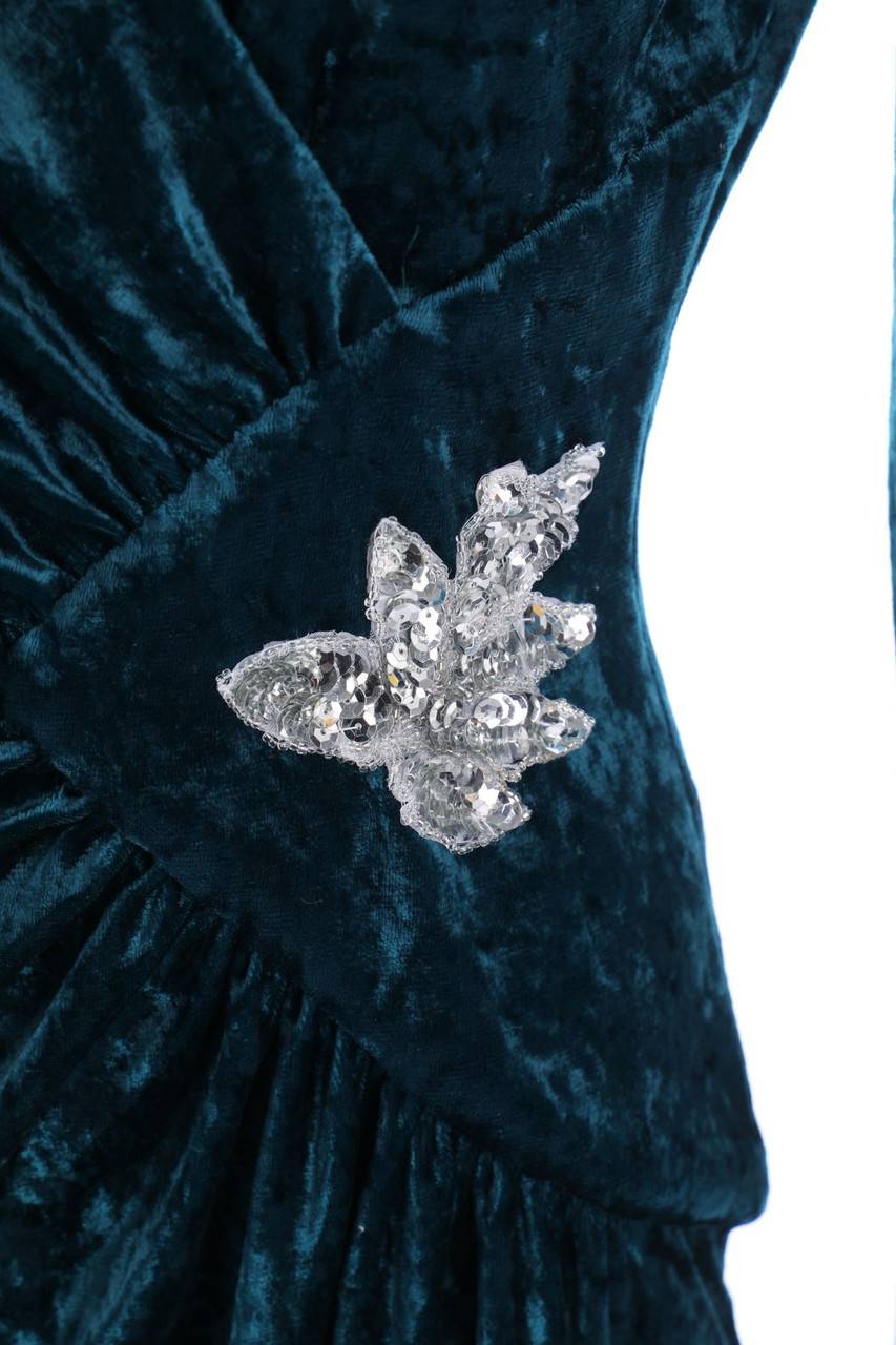 Carou VINTAGE Abendkleid mit Drapierung Versandkostenfrei