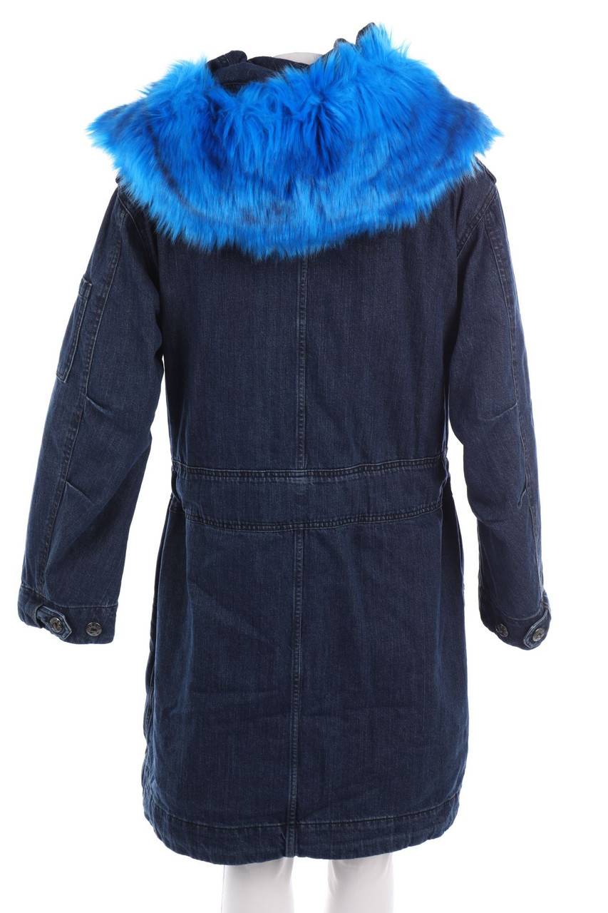Carou DIESEL Jeans-Mantel mit Fake Fur-Besatz Flash Sale