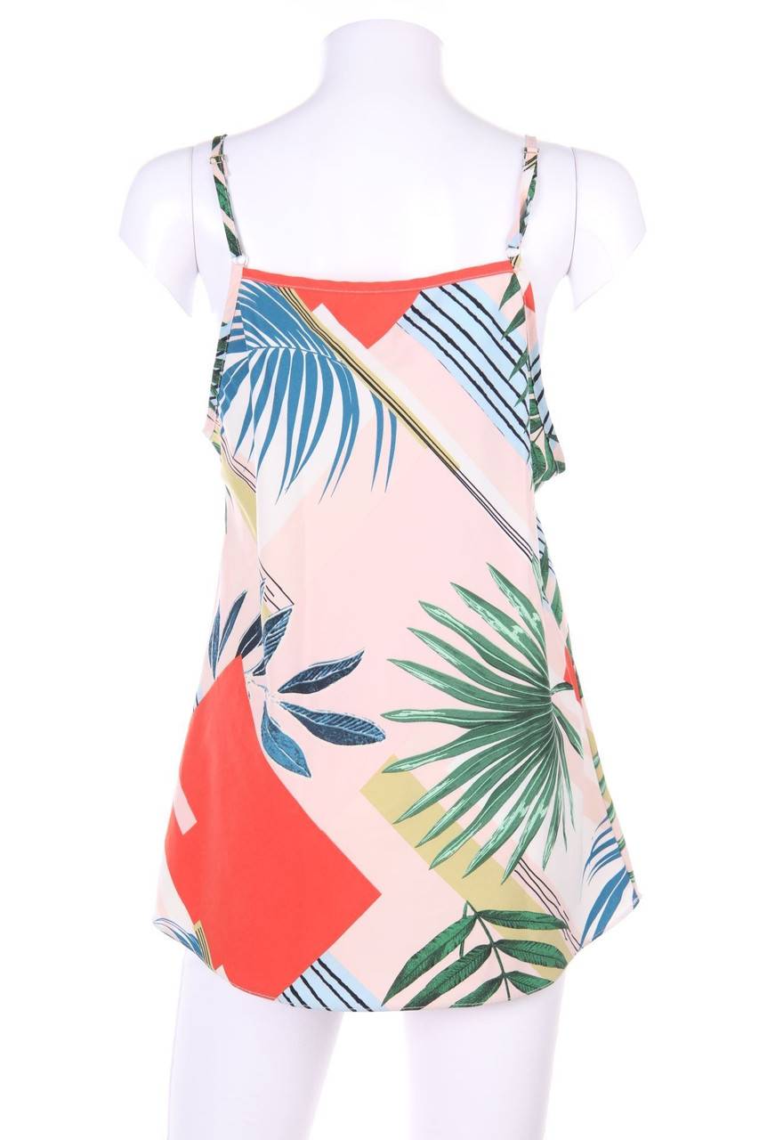 Carou Ohne Label Top mit Tropical Print Kauf eins, bekomm eins gratis