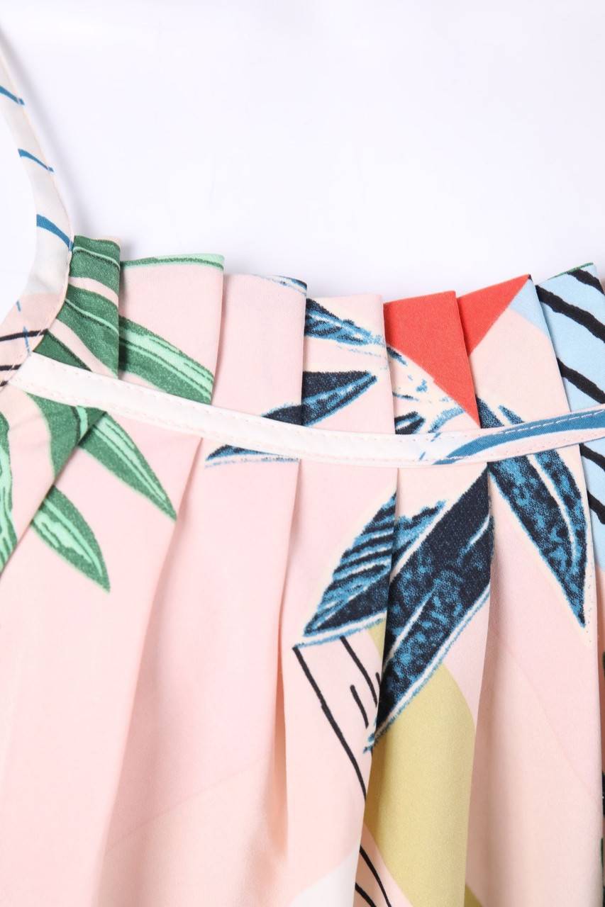 Carou Ohne Label Top mit Tropical Print Kauf eins, bekomm eins gratis