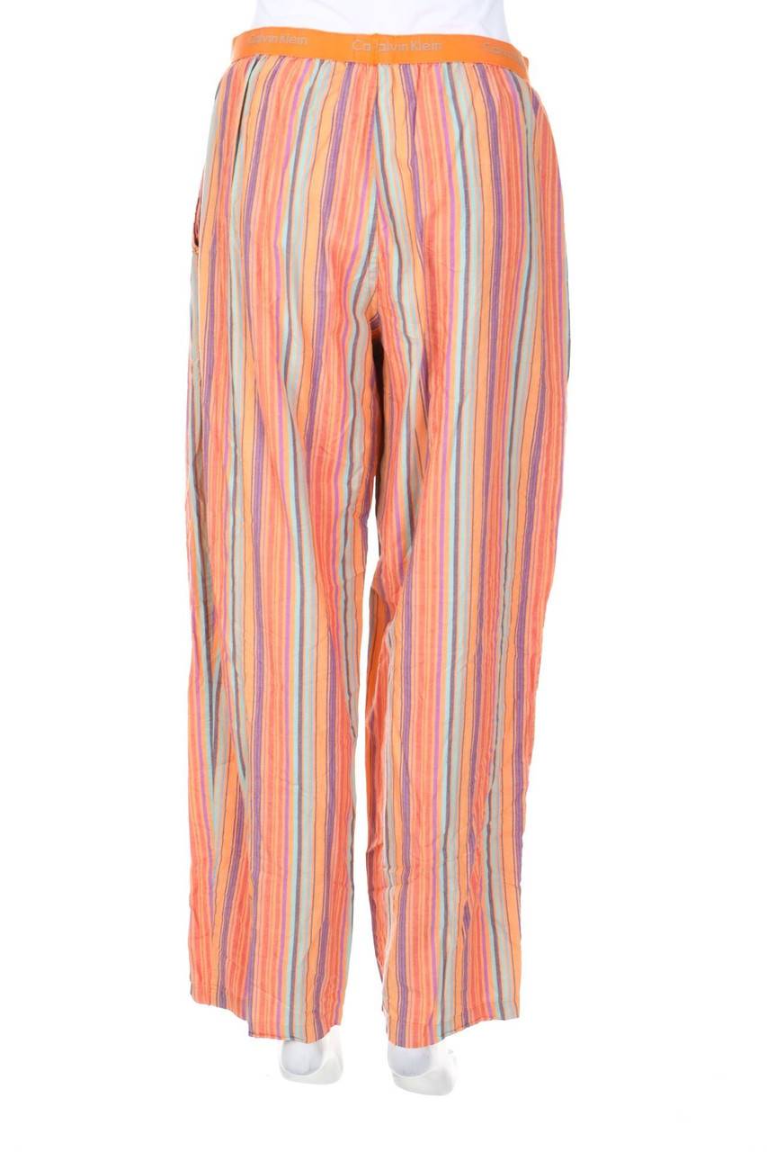 Carou Calvin Klein Streifen-Hose mit Logo-Print VIP-Rabatte