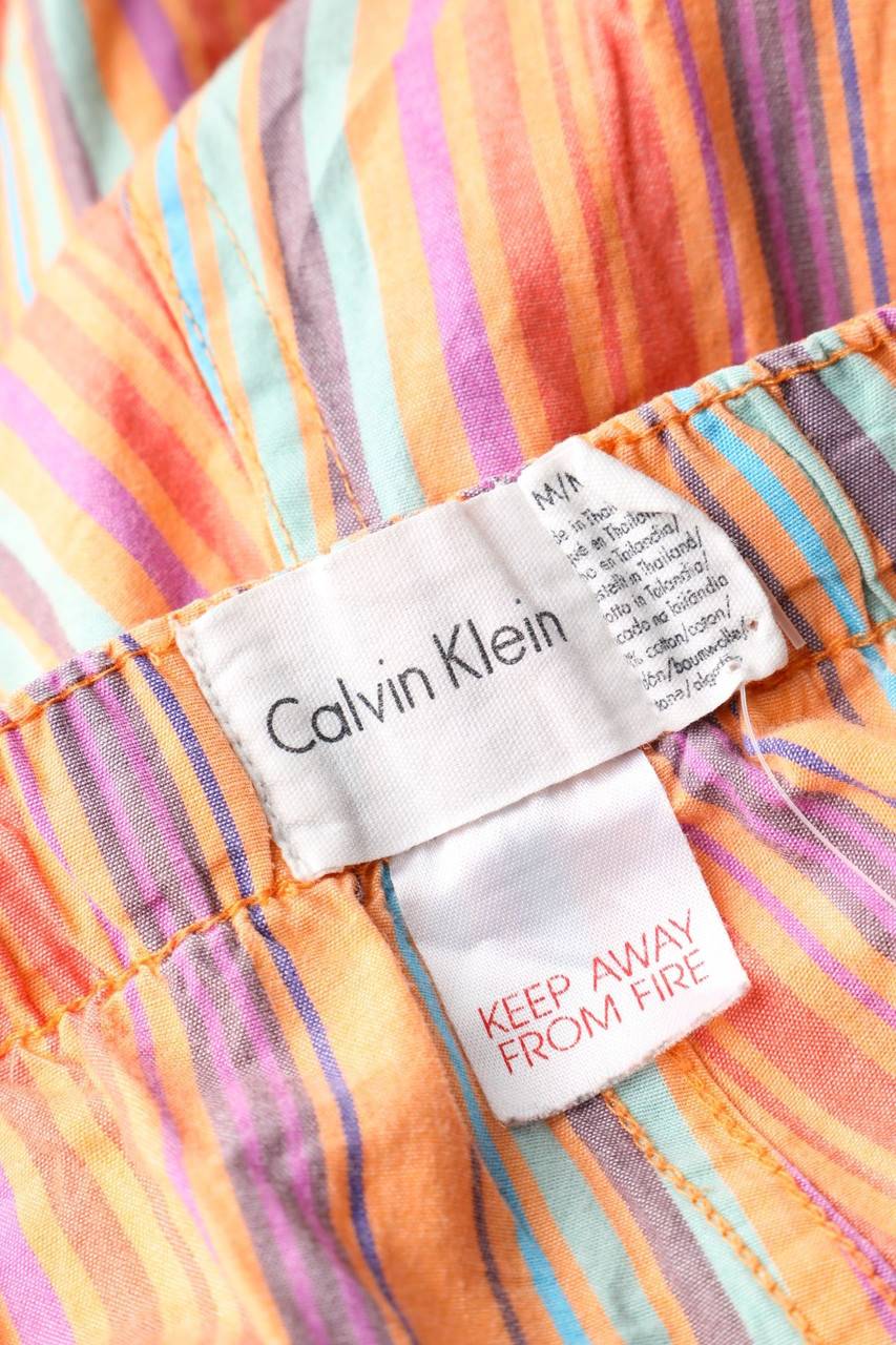 Carou Calvin Klein Streifen-Hose mit Logo-Print VIP-Rabatte