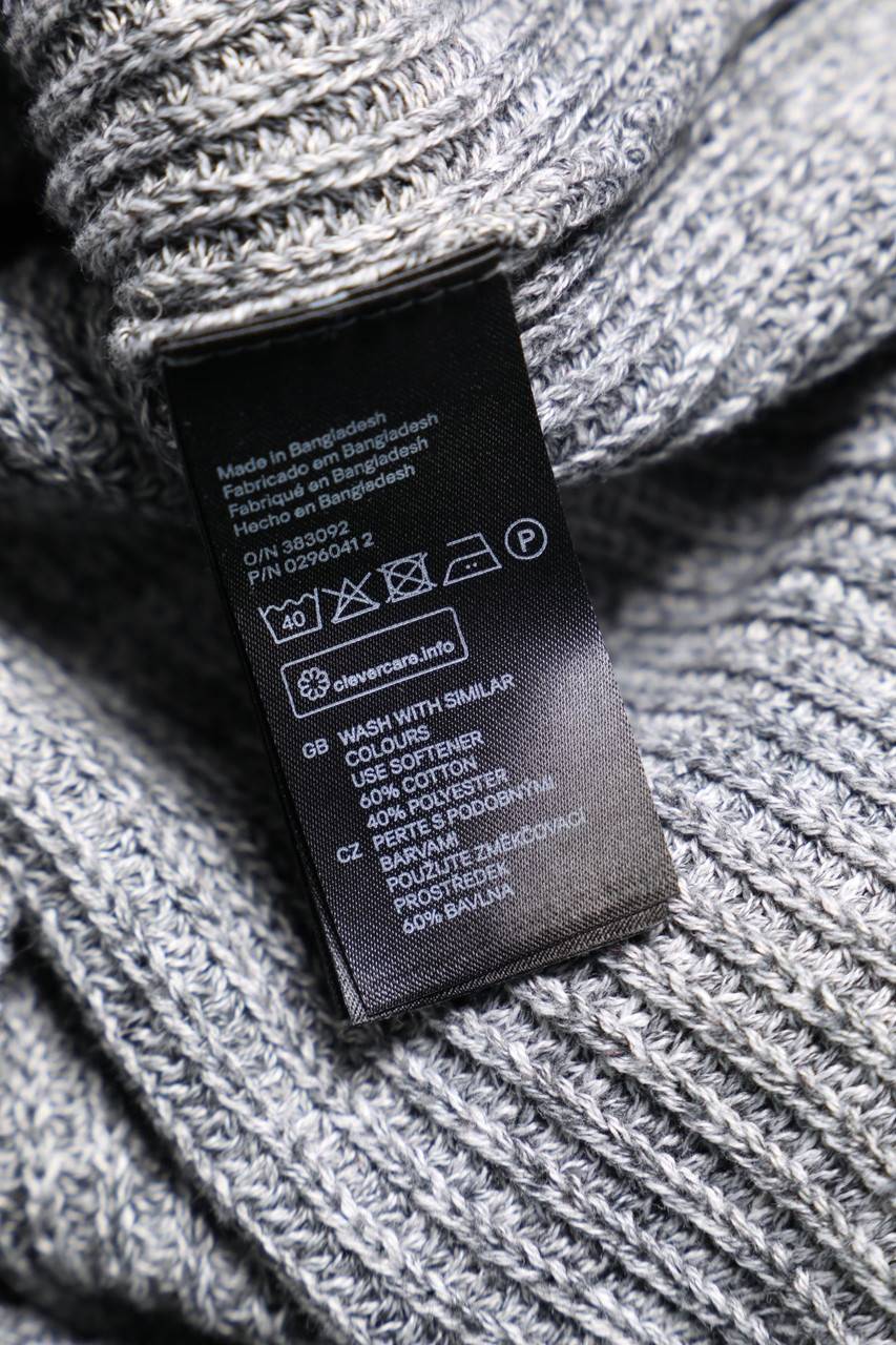 Carou H&M DIVIDED Oversize-Strick-Pullover mit Reißverschluss Begrenzte Freigabe