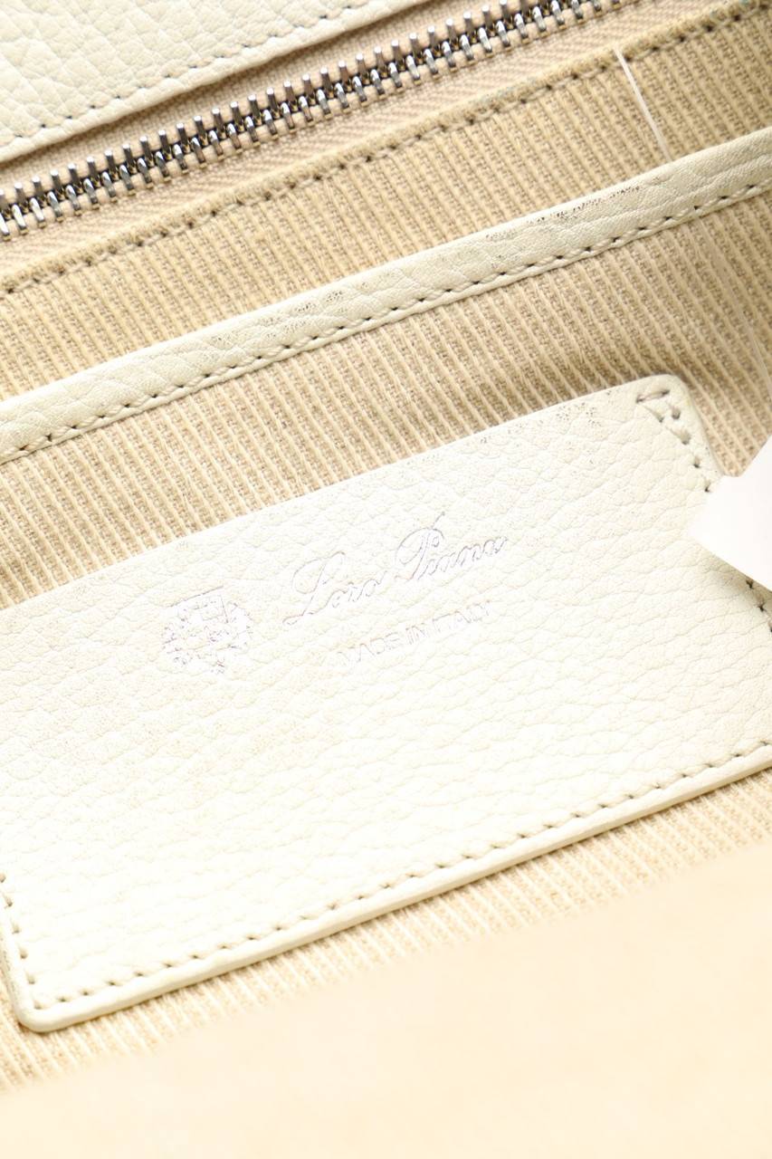 Carou Loro Piana Handtasche mit Logo-Applikation Zeitbegrenzte Promotion