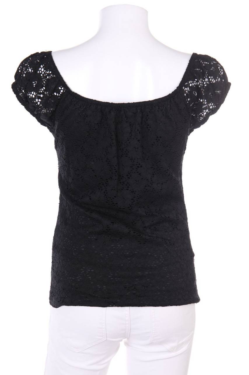 Carou NO EXCUSE Bluse aus Spitze mit Reißverschluss Sonderangebot der Fabrik