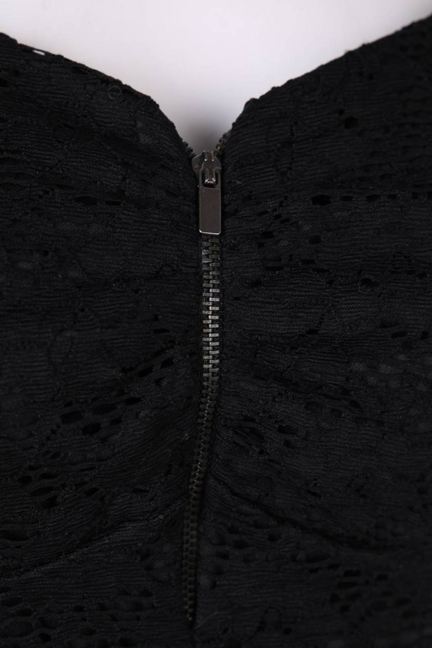 Carou NO EXCUSE Bluse aus Spitze mit Reißverschluss Sonderangebot der Fabrik