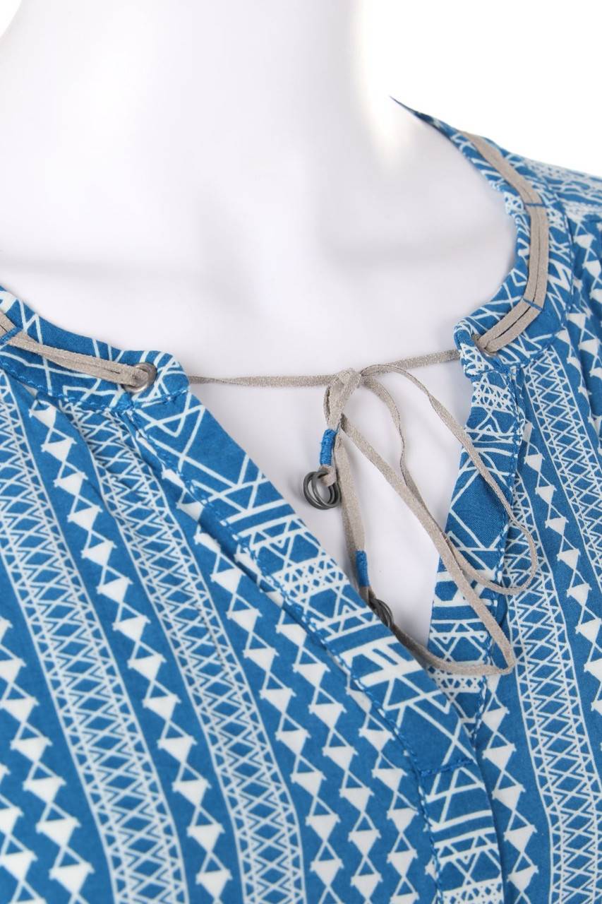 Carou CECIL Bluse mit geometrischem Muster aus Viskose zollfrei