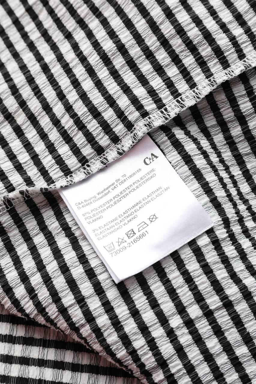 Carou C&A Kurzarm-Bluse mit Karo-Muster Tägliche Deals