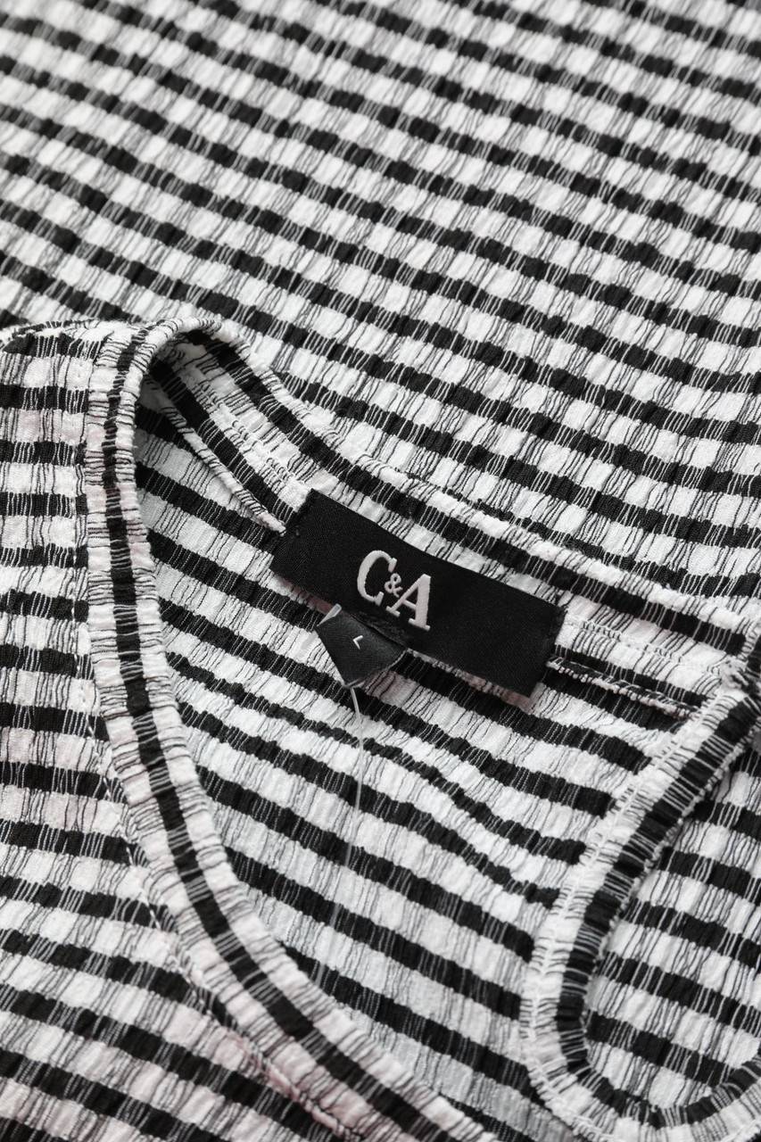 Carou C&A Kurzarm-Bluse mit Karo-Muster Tägliche Deals