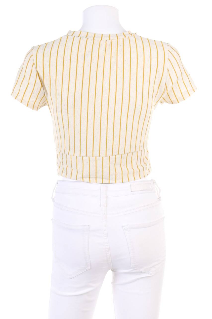 Carou Ohne Label Cropped-Shirt mit Streifen Letzte 3 Tage