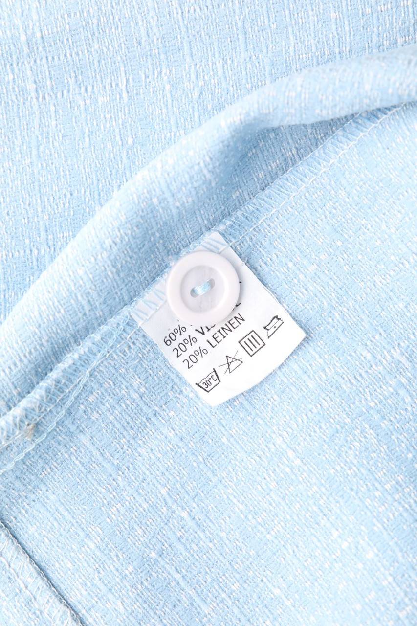 Carou VINTAGE Bluse mit Leinen Begrenzt auf 3 Tage