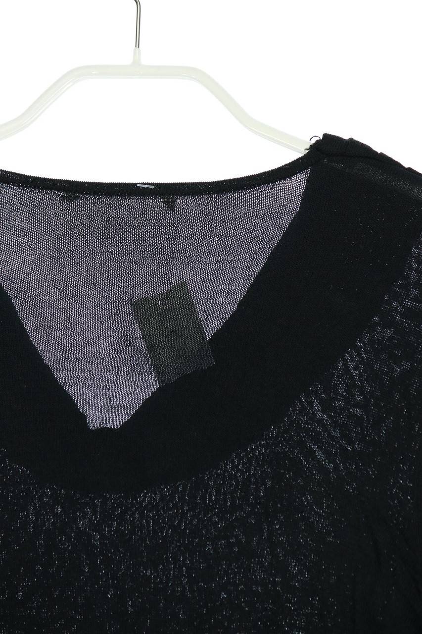 Carou Ohne Label Strick-Pullover mit Wasserfall-Ausschnitt Im Verkauf
