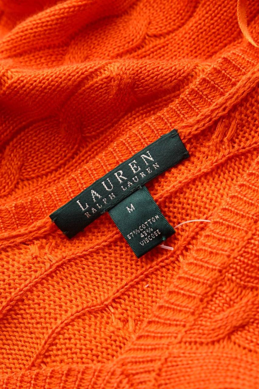 Carou LAUREN RALPH LAUREN Strick-Pullover aus Baumwoll-Mix mit Zopf-Muster Hotsell