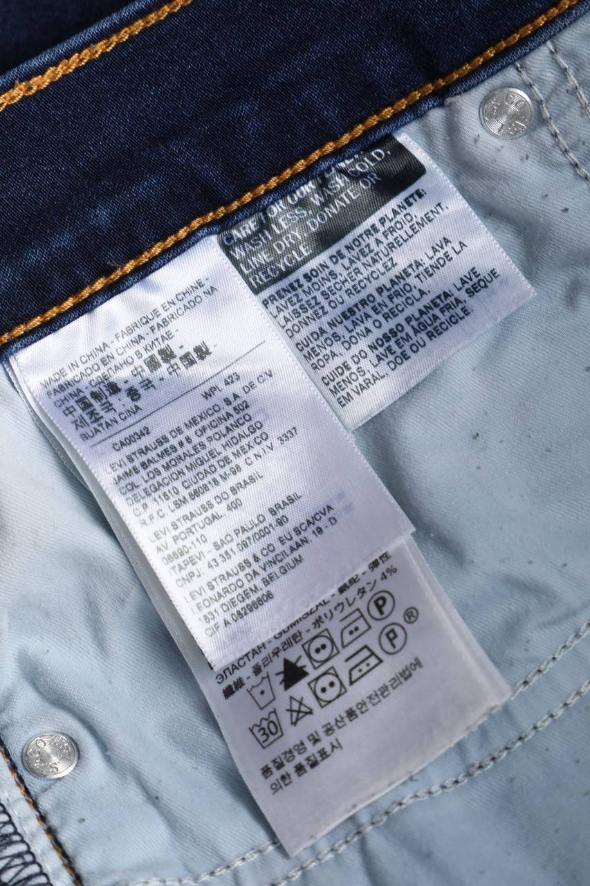 Carou LEVI´S Used Look Straight Cut Jeans mit Logo-Patch Günstiger Verkauf