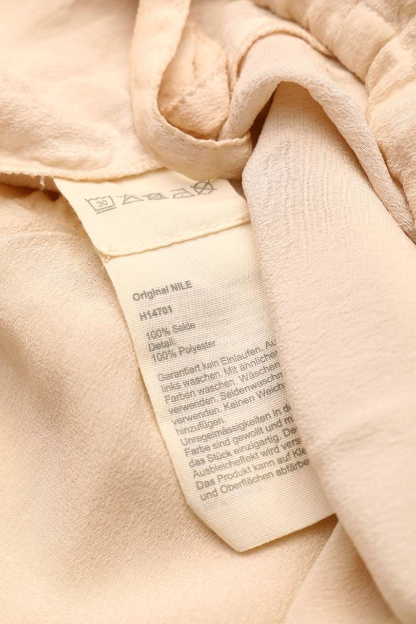 Carou NILE Garment Dyed-Bluse aus Seide mit Mesh-Einsatz Limitierter Zeitrabatt