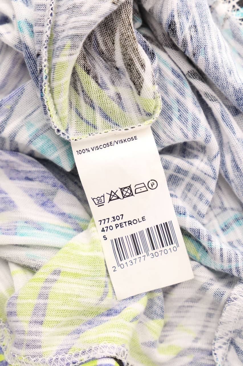 Carou maddison Top aus Viskose mit Tropical Print mit Spitze Rabatt