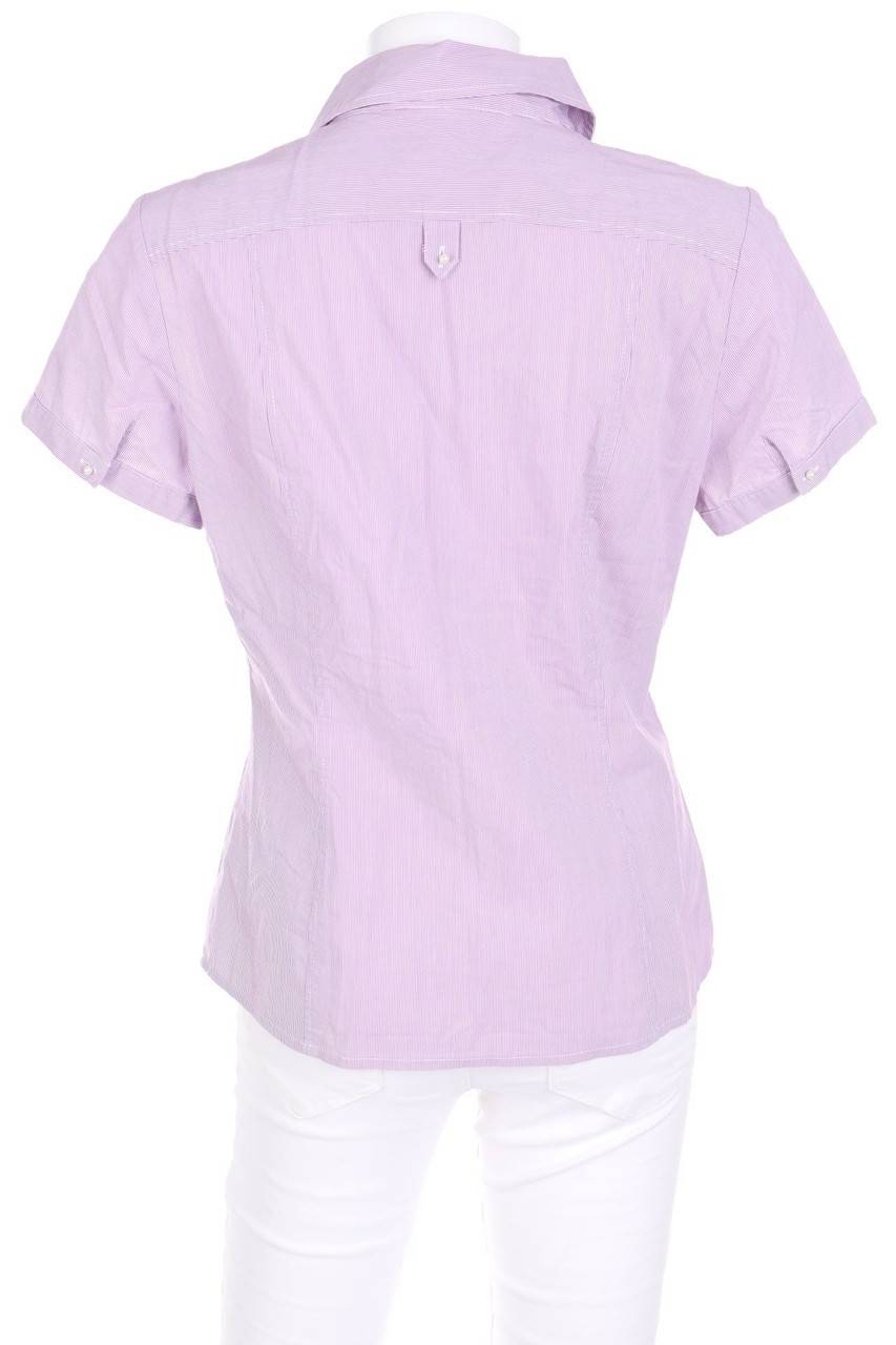 Carou comma Kurzarm-Bluse mit Streifen Großer Ausverkauf