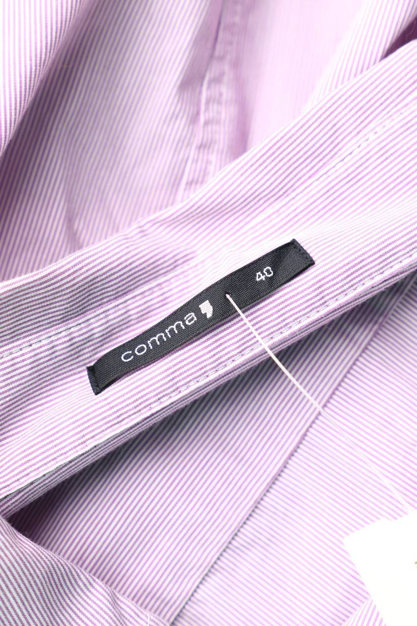 Carou comma Kurzarm-Bluse mit Streifen Großer Ausverkauf