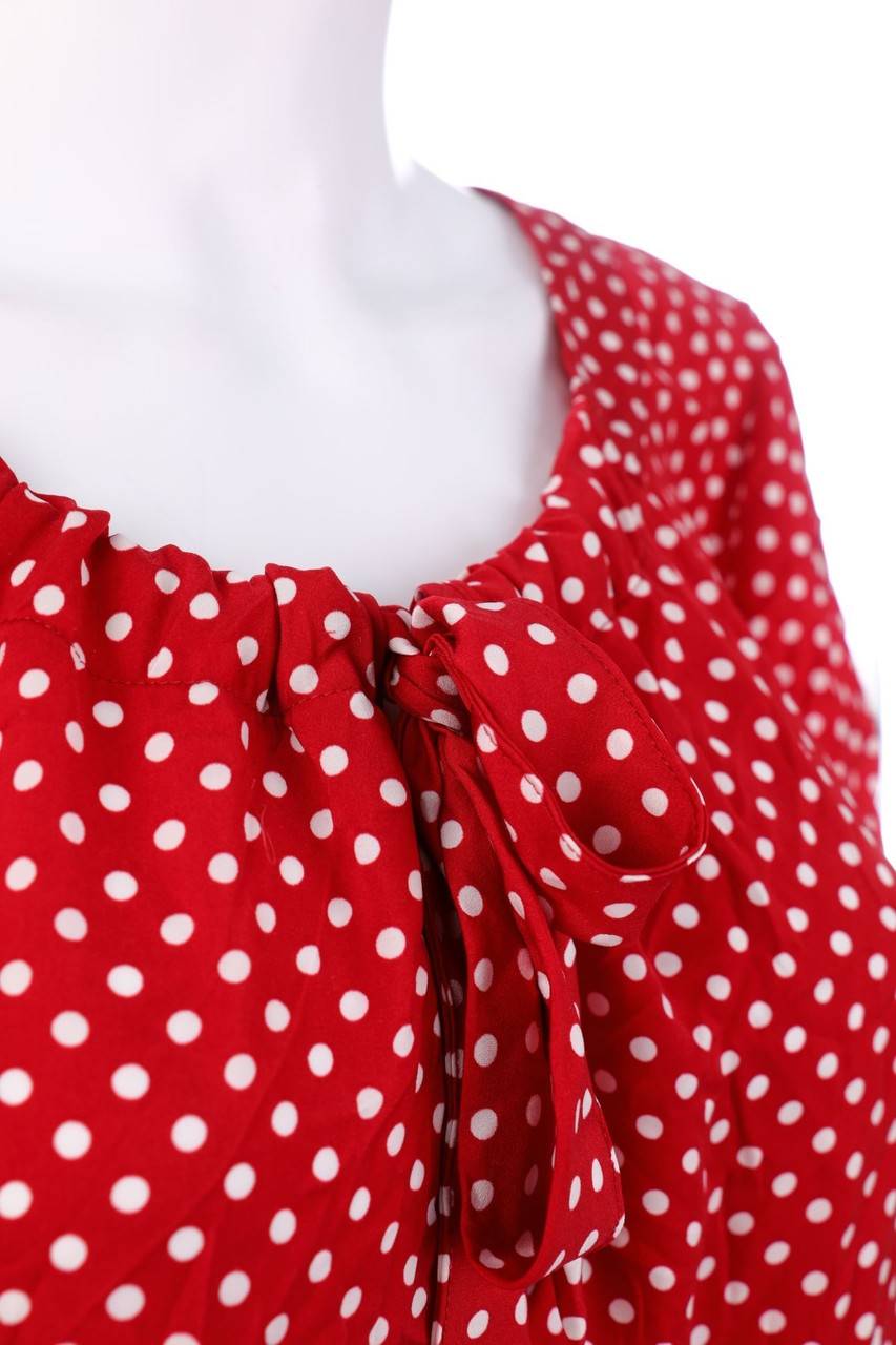 Carou TAIFUN Kurzarm-Bluse mit Polka Dots Online Shopping