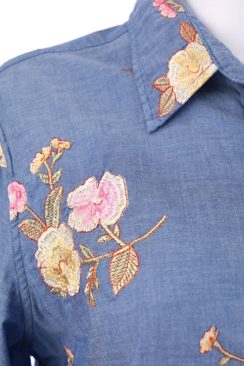 Carou GANT Hemd-Bluse mit Stickereien Black Friday