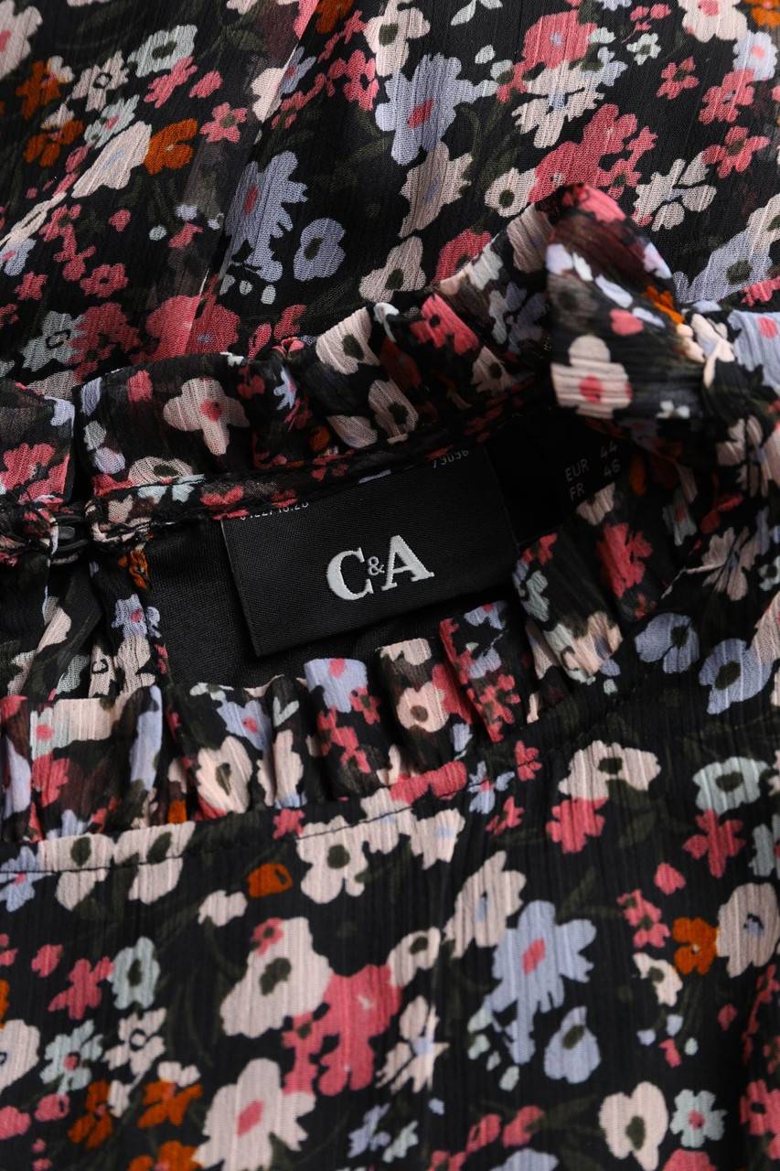 Carou C&A Kleid mit Blumen-Print Tiefpreis