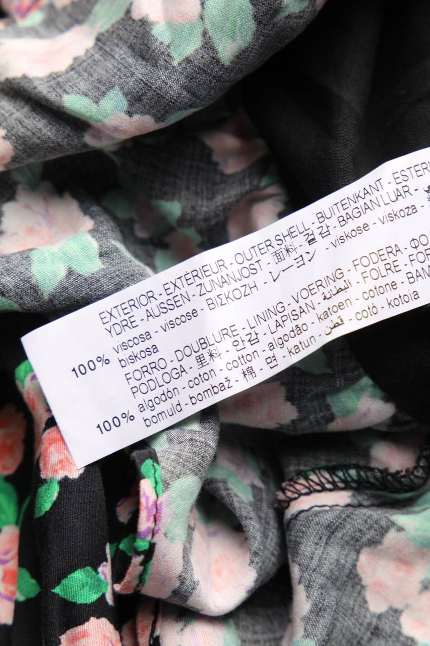 Carou ZARA Cropped-Kurzarm-Bluse mit Blumen-Print Begrenzte Freigabe
