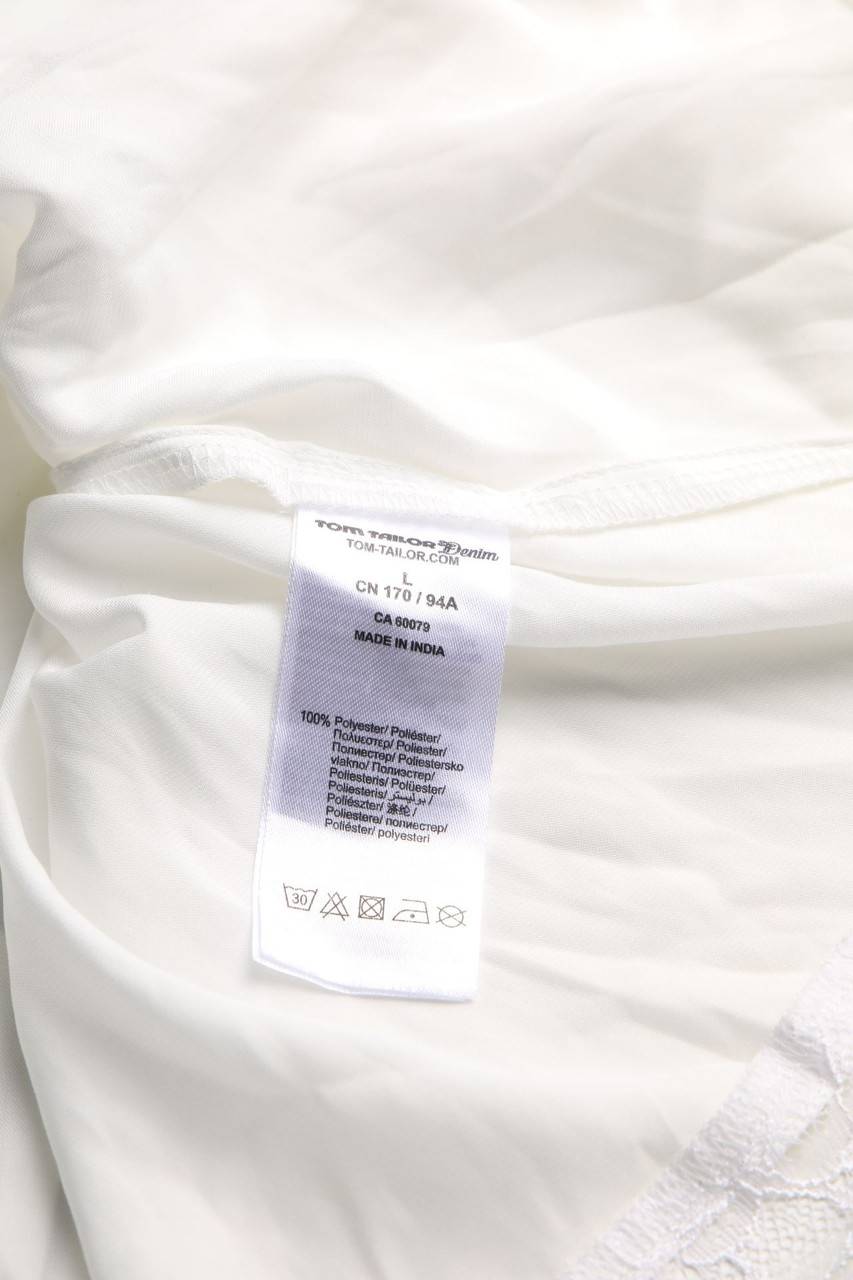 Carou TOM TAILOR Denim Top mit Spitze Bis zu 60% Rabatt