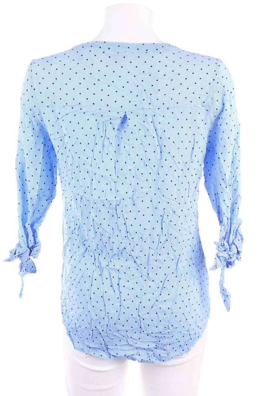Carou VIA CORTESA Print-Bluse mit 3/4-Ärmel zum Knoten Rabatte dieses Monats