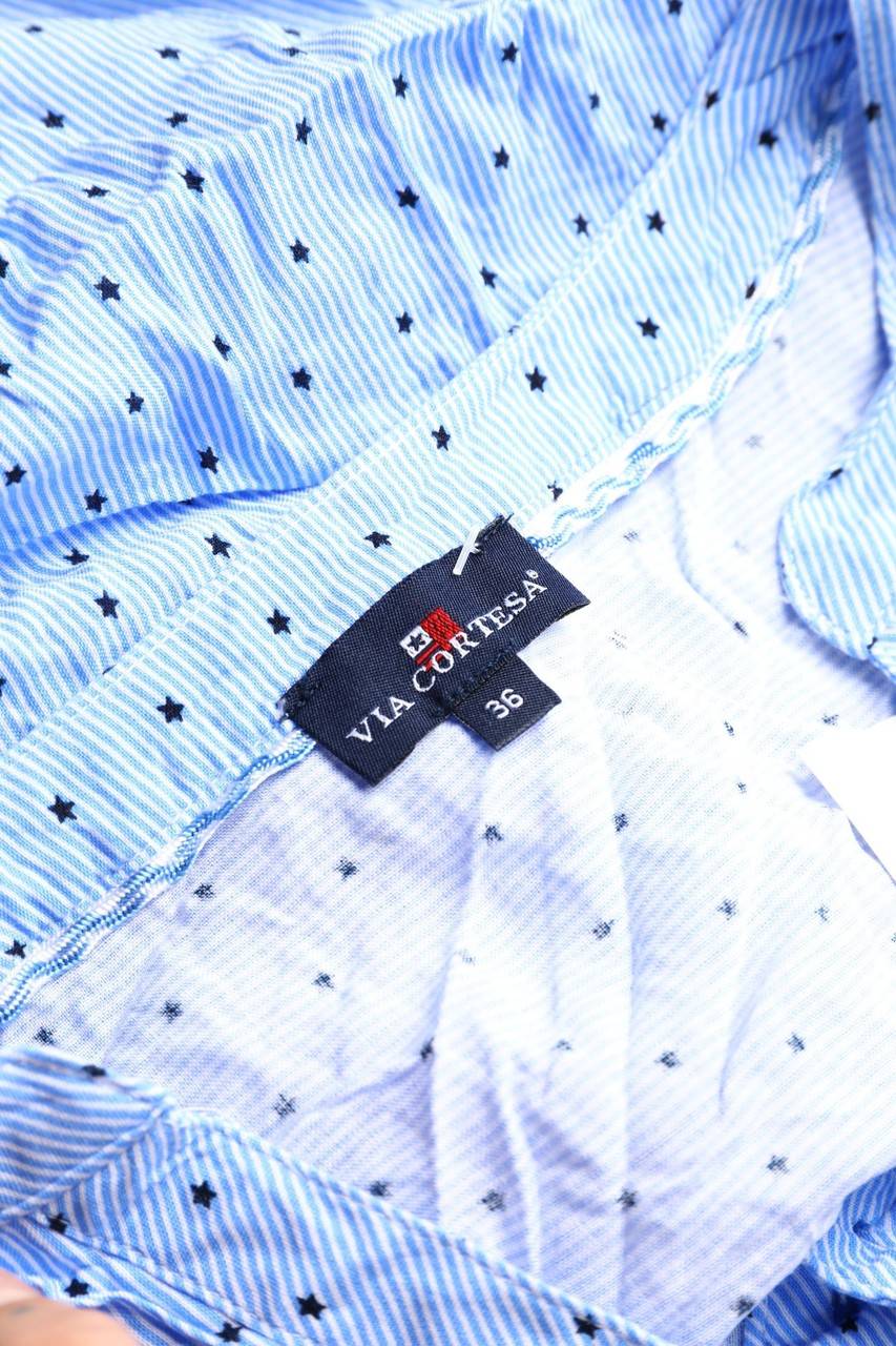 Carou VIA CORTESA Print-Bluse mit 3/4-Ärmel zum Knoten Rabatte dieses Monats