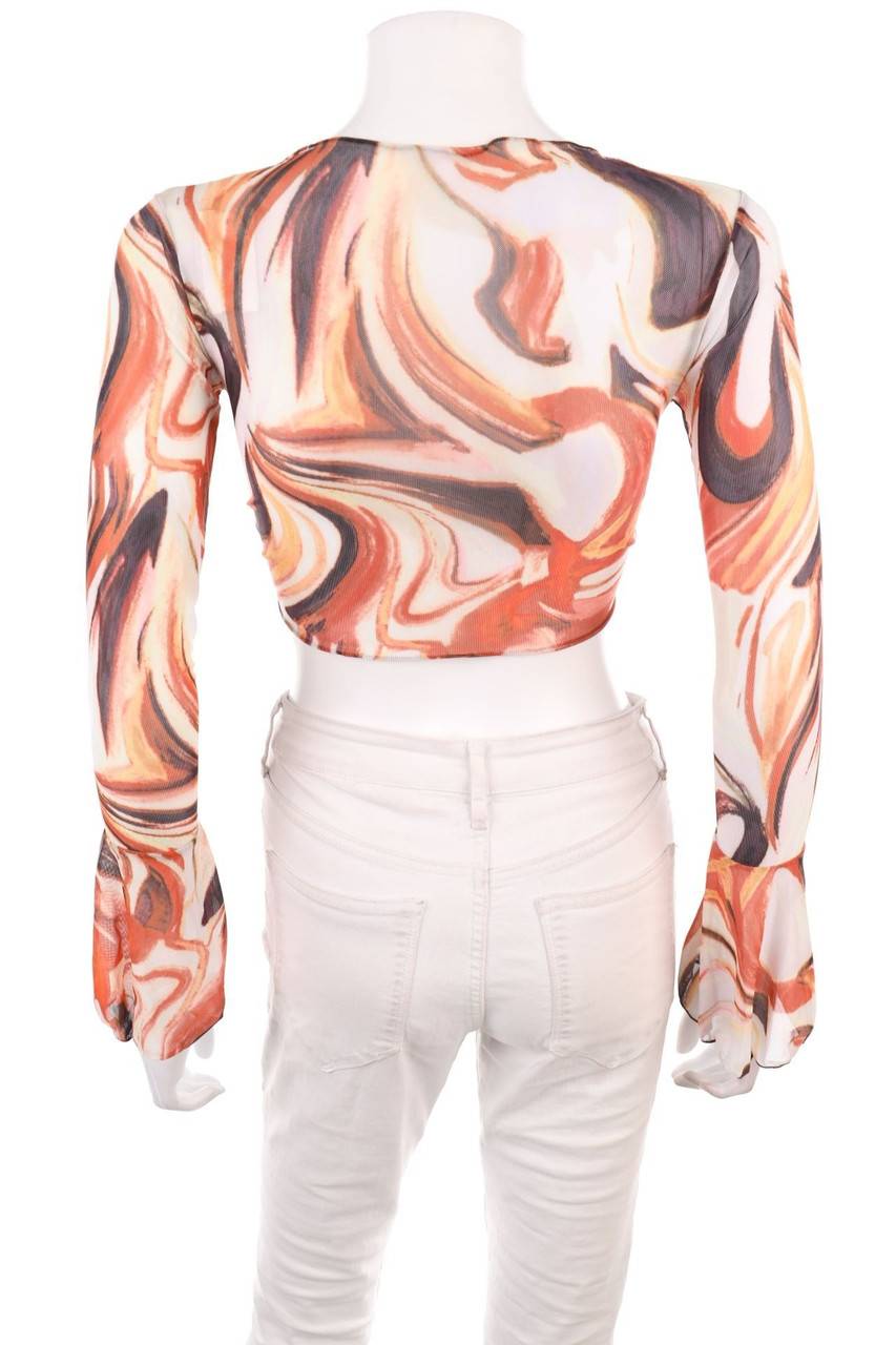 Carou Ohne Label Mesh-Bolero mit Print Heißer Verkauf